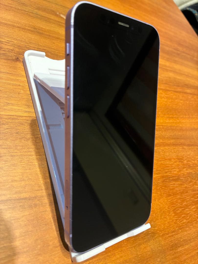 iPhone 12 mini 256GB パープル 背面割れ SIMフリー - メルカリ