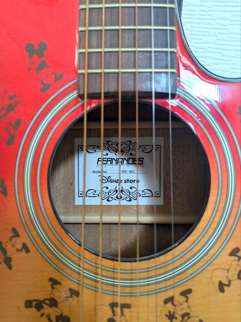 美品・限定品】ミッキー フェルナンデス ギター☆ディズニーストア限定