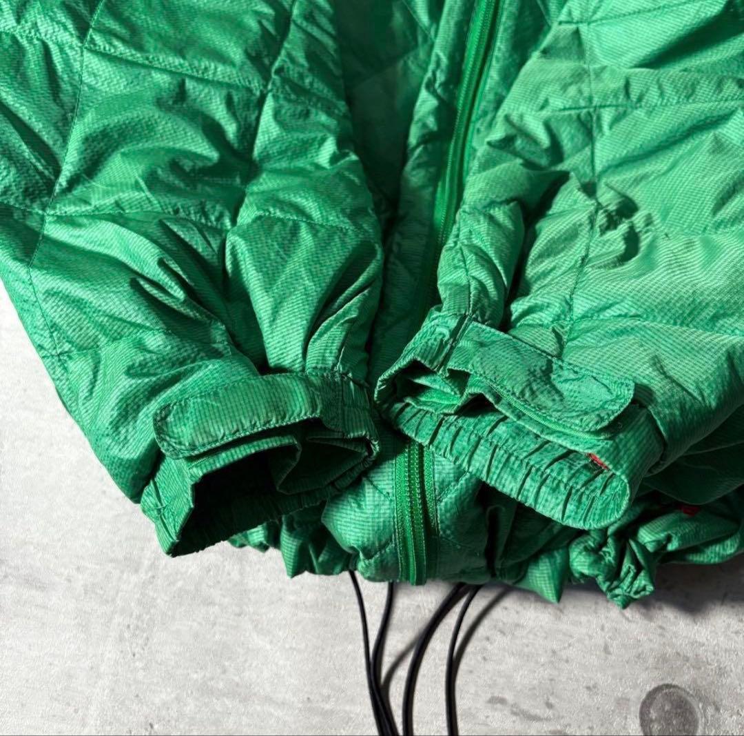 Columbia ダイヤキルト ダウンジャケット 短丈 ドローコード y2k 緑