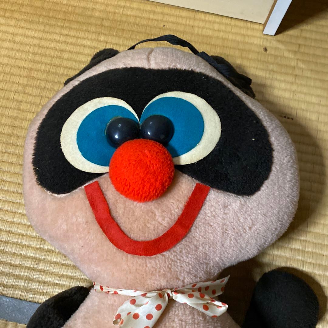 昭和レトロ たぬき ぬいぐるみ 約60cm タヌキ ビンテージ - メルカリ