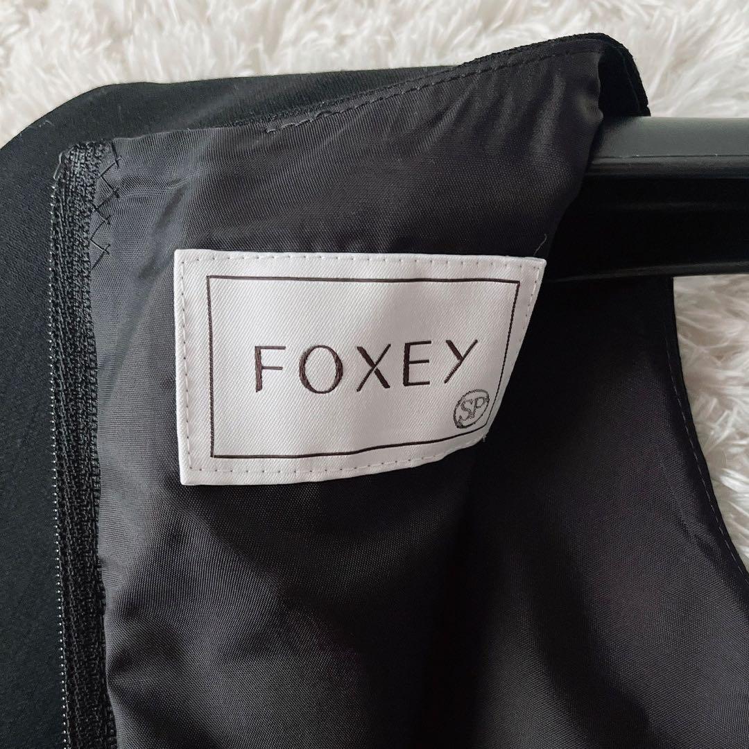 美品】フォクシー ワンピースドレス ボックスプリーツAライン