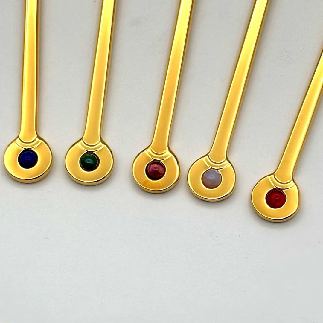 ペンギンちゃん様専用 MIKIMOTO 半貴石スプーン 5本組 x10セット