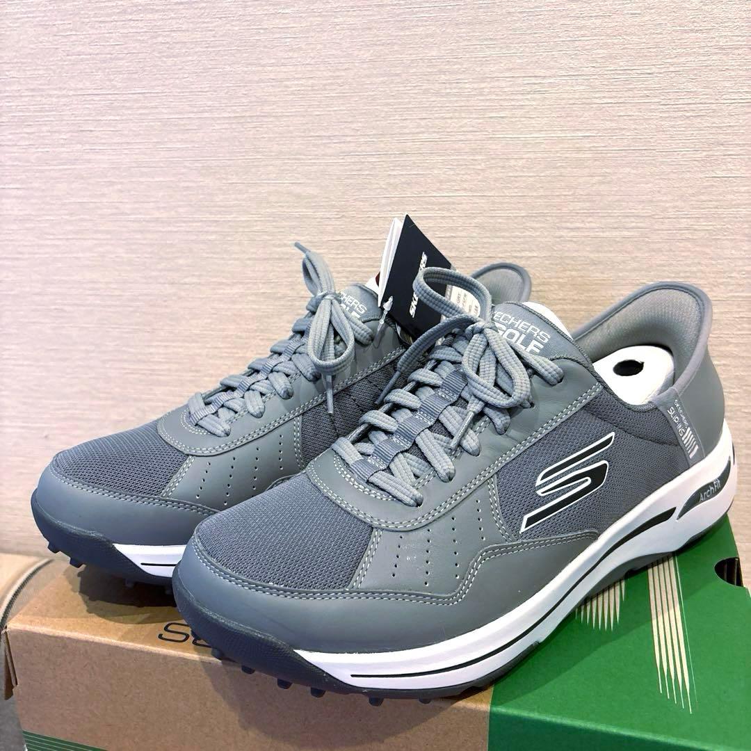 スケッチャーズ スリップインズ　ゴーゴルフ アーチフィット グレー　27.5cm