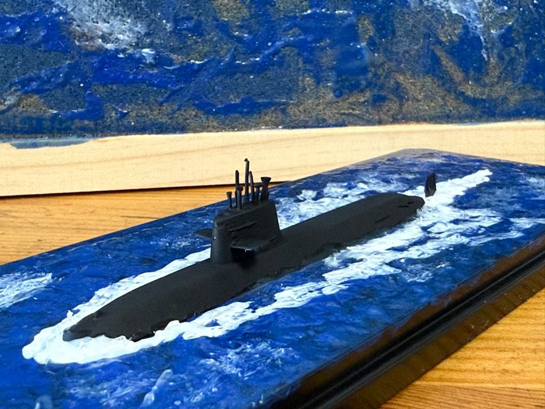 1/700 海上自衛隊おやしお型潜水艦メタルキット完成品ジオラマ - メルカリ