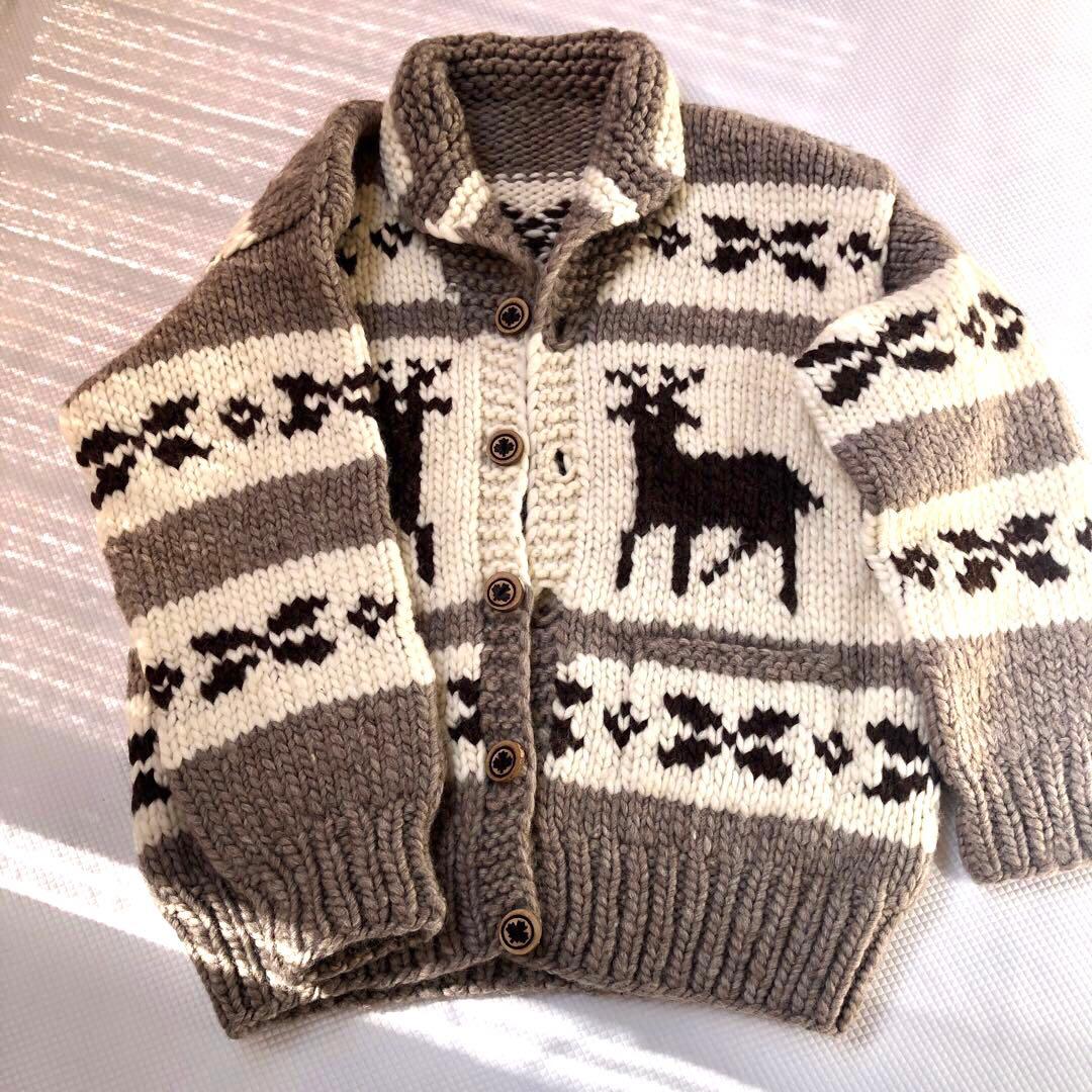 美品❣️カナダ製❣️肉厚カウチンセーター 大きめサイズ VIRGIN WOOL100 楽天市場】カウチン カナダ製（ニット・セーター｜トップス）：メンズ