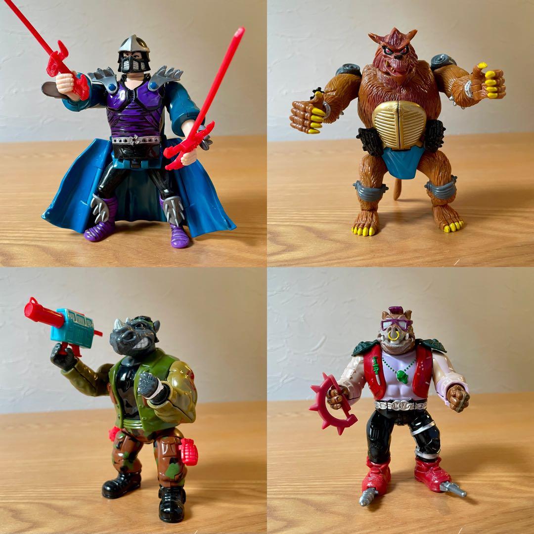 タートルズフィギュア8体セット】プレイメイツ社製 1993年 外箱4つあり