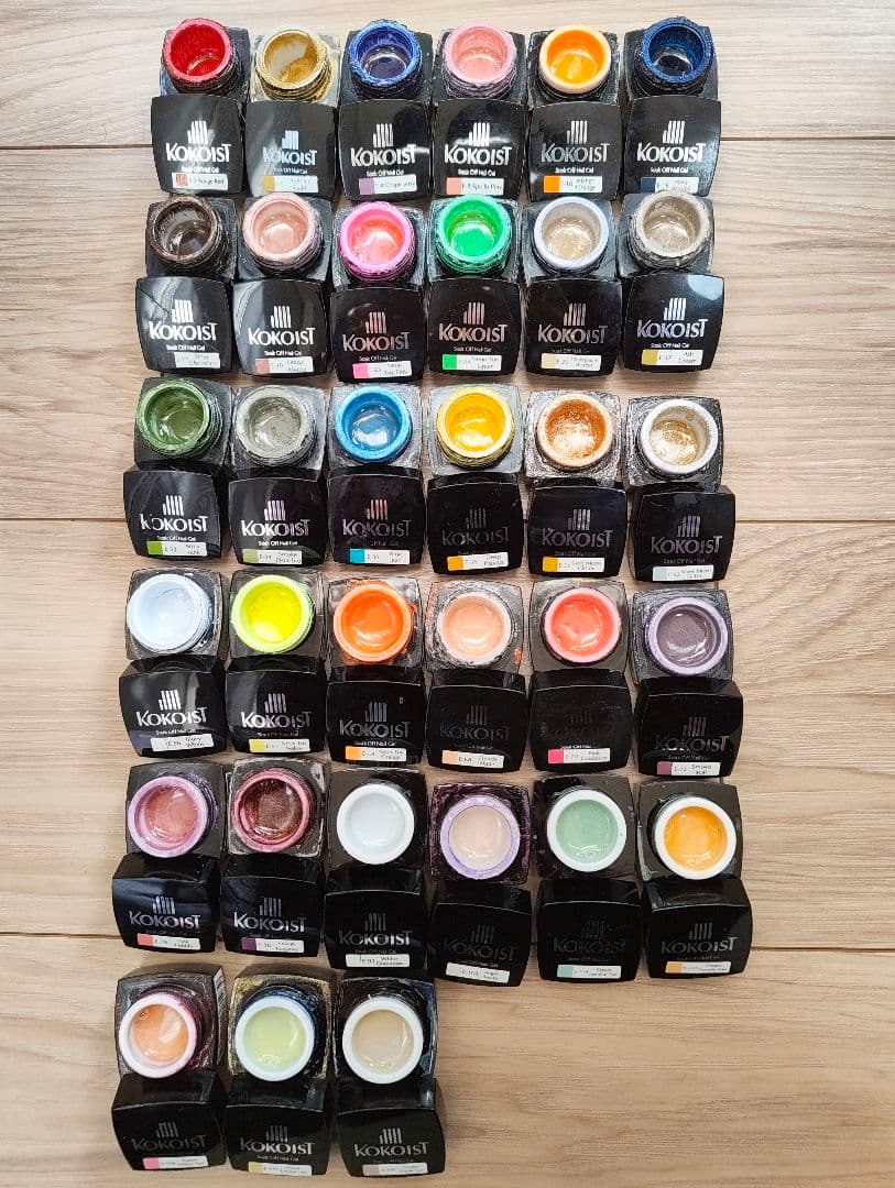 KOKOISTカラージェル(4g)33色＋プロ用大容量溶剤4本 - メルカリ