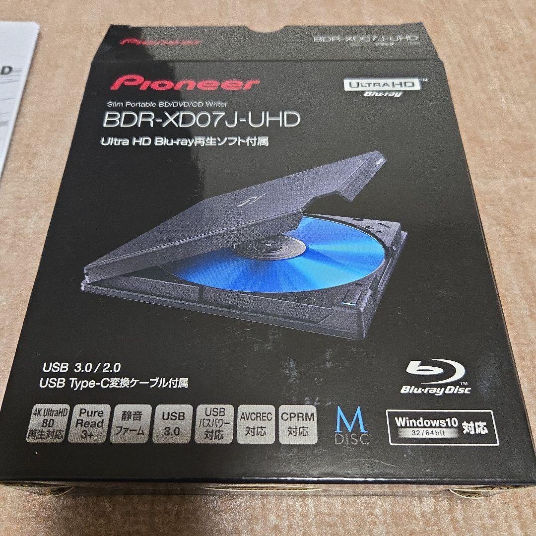 Pioneer BDR-XD07J-UHD Blu-rayドライブ Amazon.co.jp: Pioneer パイオニア Win & Mac対応 BDXL対応 USB3.0