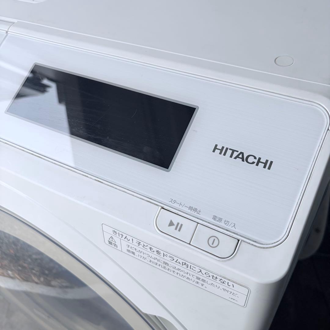 84運搬取付無料！ホワイト純正日立大容量パワフル洗濯機！シンプル操作完動
