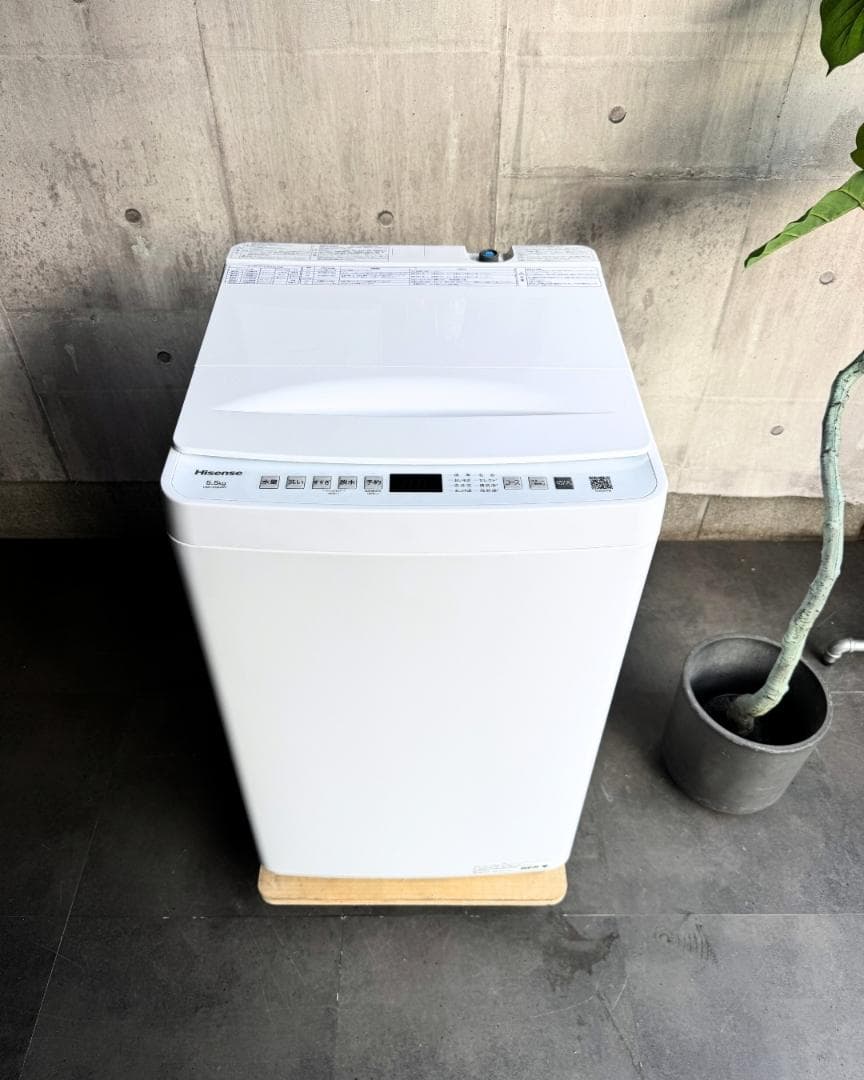 設置まで✨ Hisense 一人暮らし用洗濯機 5.5kg✨ 2025年製⭕️