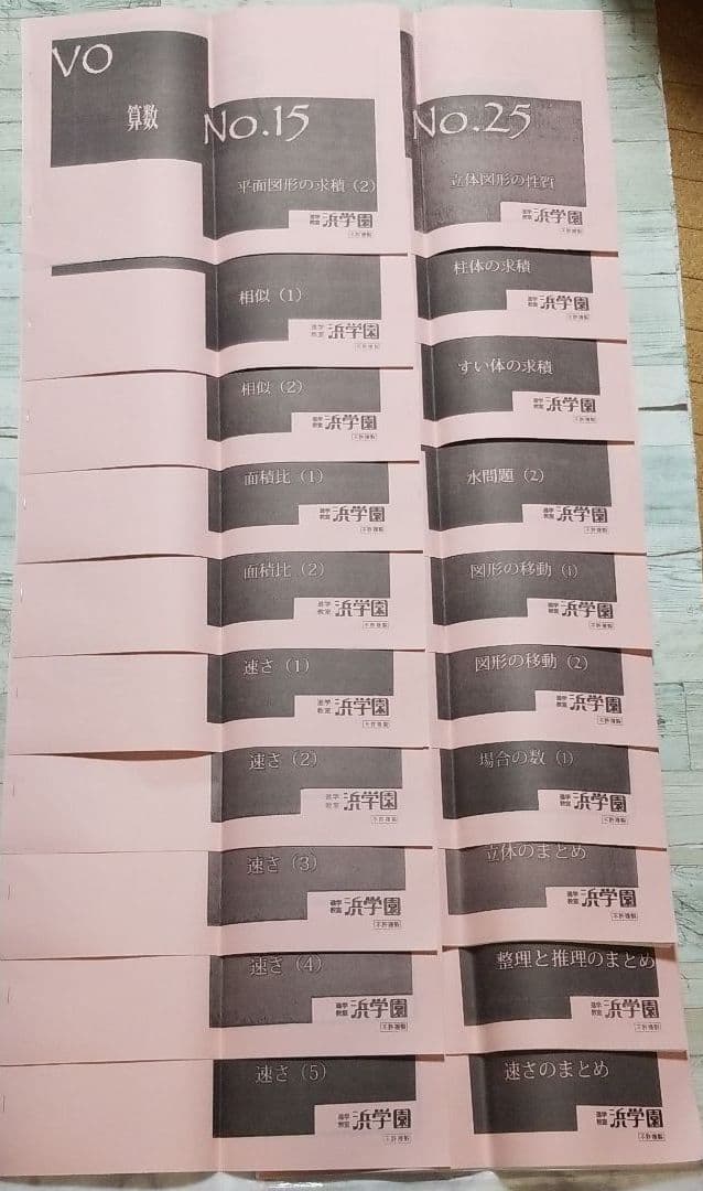 浜学園小6算数Vzero教材