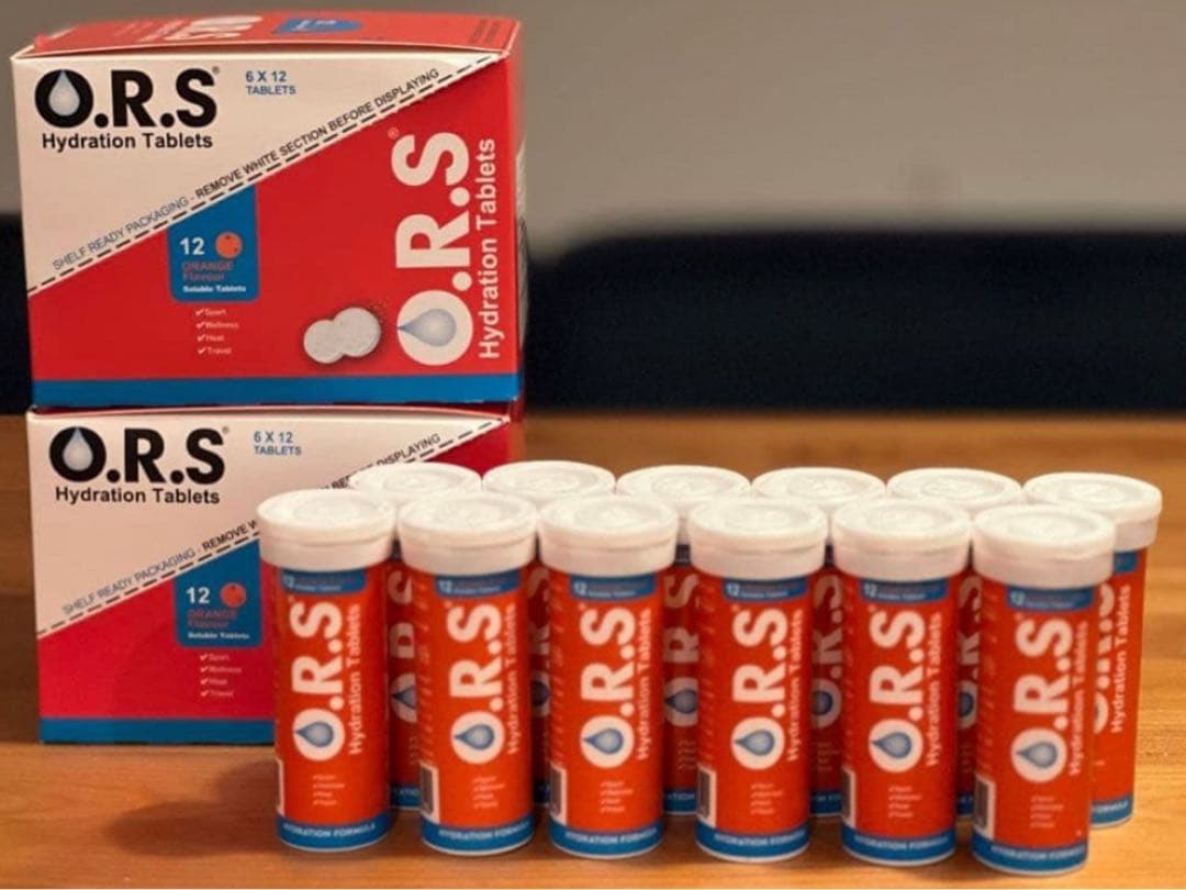 ORS 経口補水塩タブレット 12錠入 レモン12オレンジ12 24本セット