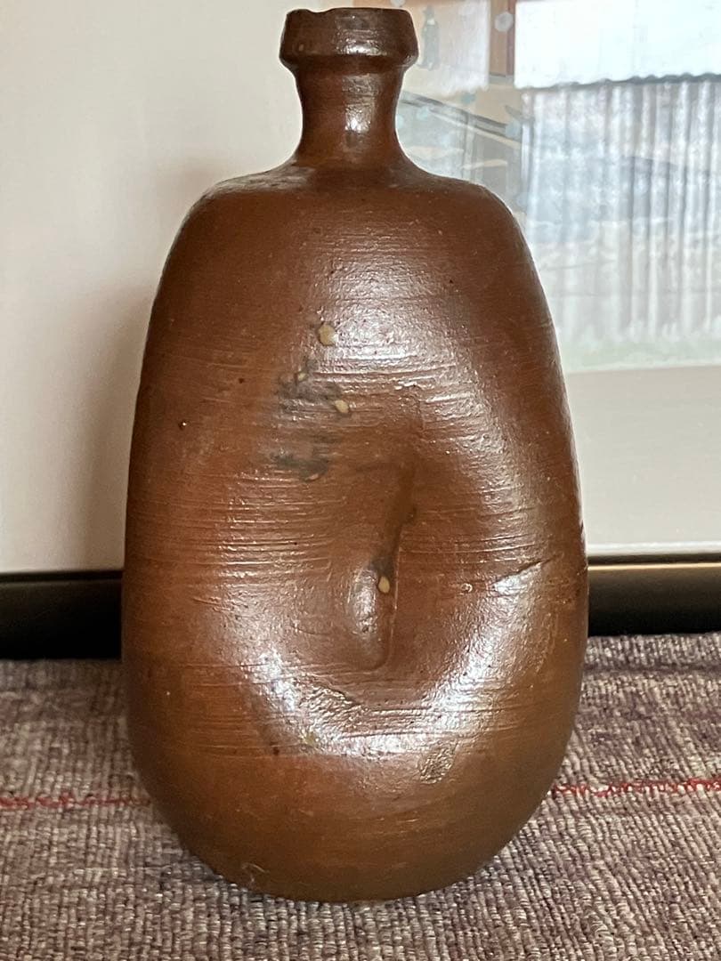 古備前 人形徳利 大黒天 福禄寿 在銘 花瓶 - メルカリ