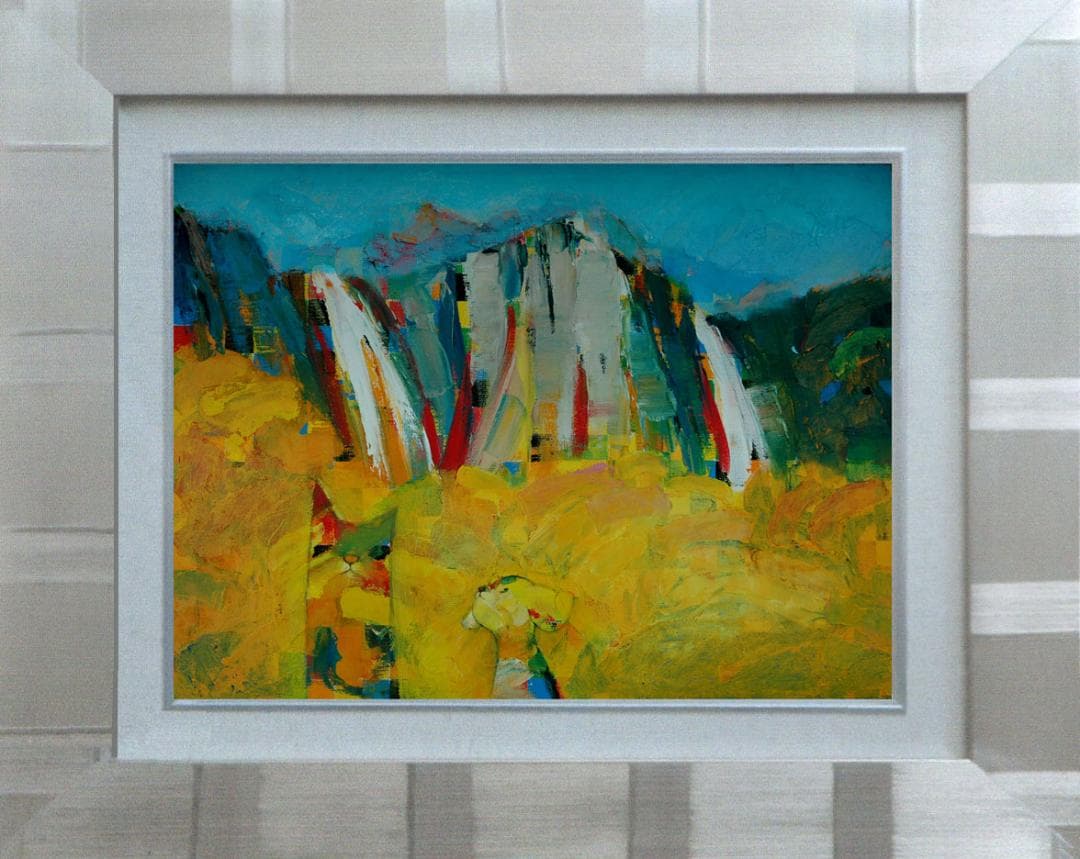 油絵 絵 絵画 インテリアuF6-071119 可愛い子犬と猫 - メルカリ