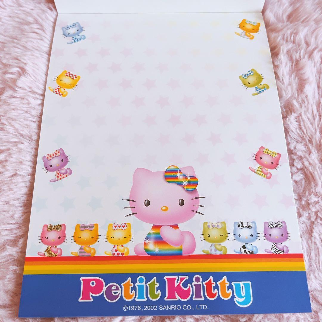 希少レア ハローキティ ホシ レターパッド メモ 付箋 シール 2002