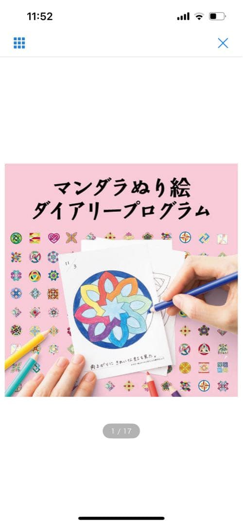フェリシモ マンダラぬり絵ダイアリープログラム タイプが選べる】ポジティブ思考を手に入れる新習慣 マンダラぬり絵