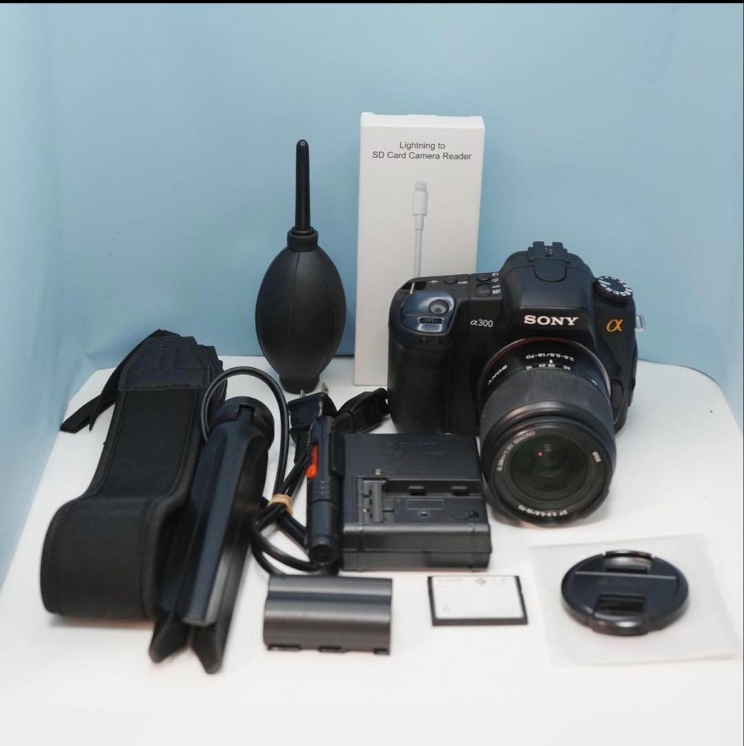 SONY α 300 一眼レフ スマホ転送OK フルセット a4590 公式 SONY α 300 一眼