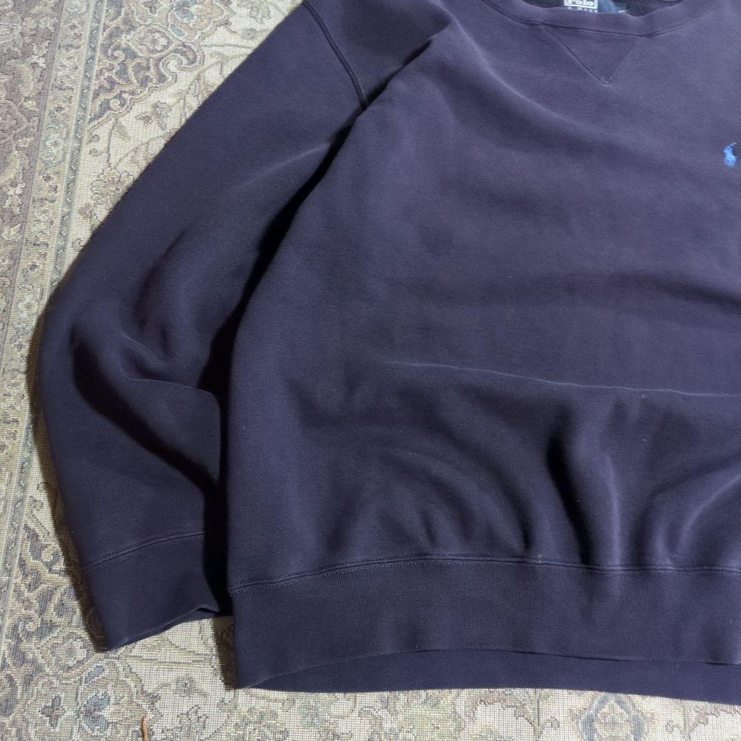 90s ラルフローレン 茄子紺 スウェット 古着 ビンテージ Ralph - メルカリ