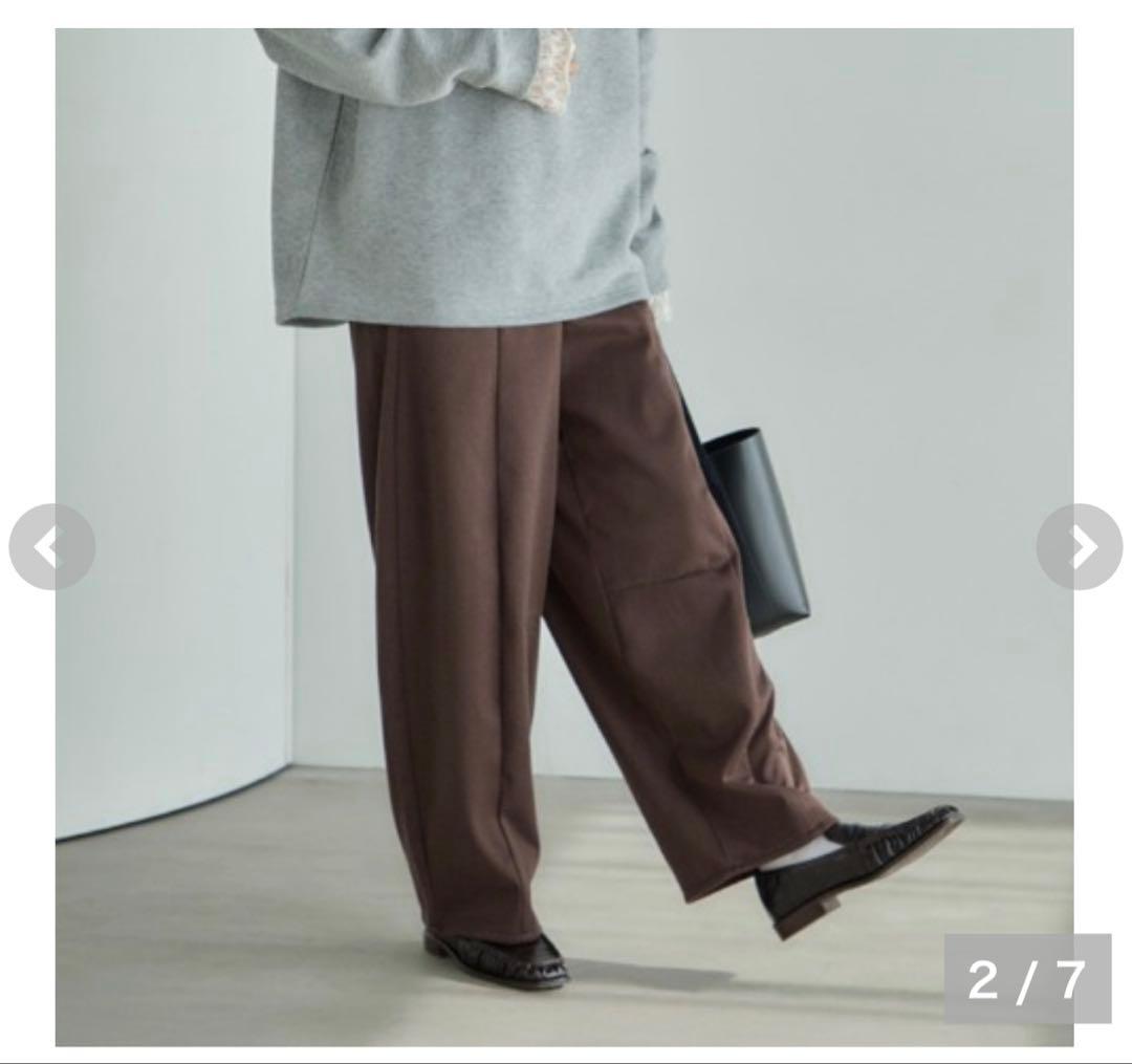 しまむら 田中里奈 コクーンパンツ ブラウン mysa L サイズ - メルカリ