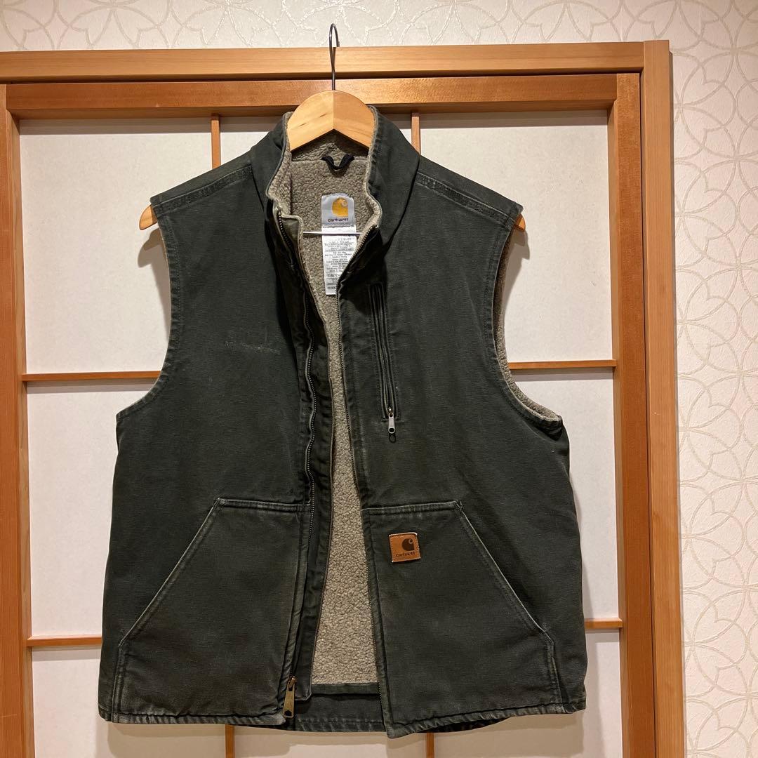 Carhartt ダークグレー ベスト ミディアムレギュラー　人気とレアなMOS Carhartt ダークグレー ベスト ミディアムレギュラー 人気とレアなMOS