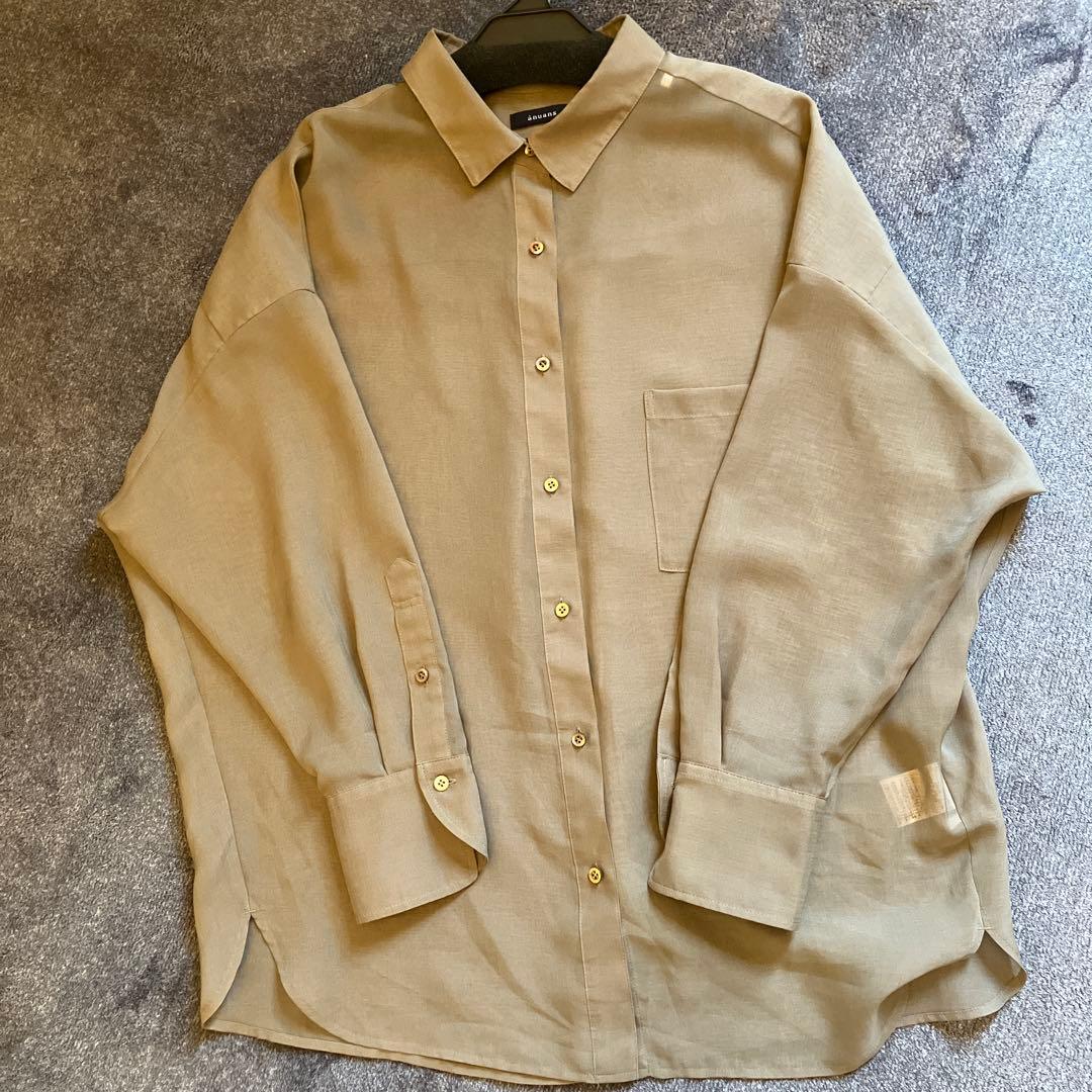 2025SS anuans アニュアンス ミニマルシアーオーバーシャツ