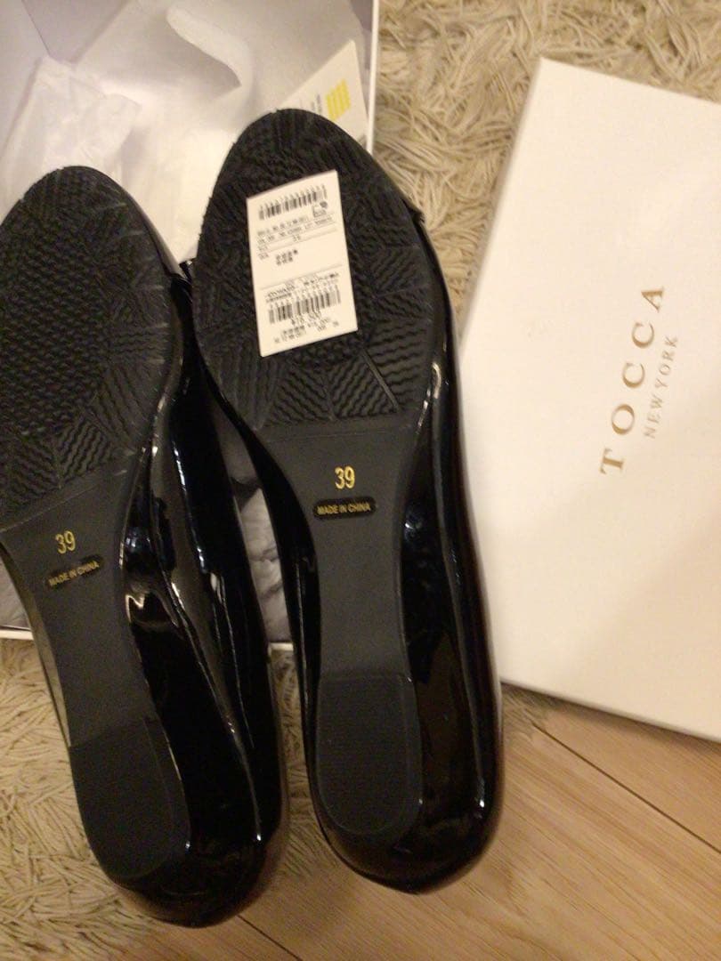 新品【晴雨兼用】NOBLE RIBBON レインシューズ　24.5cm