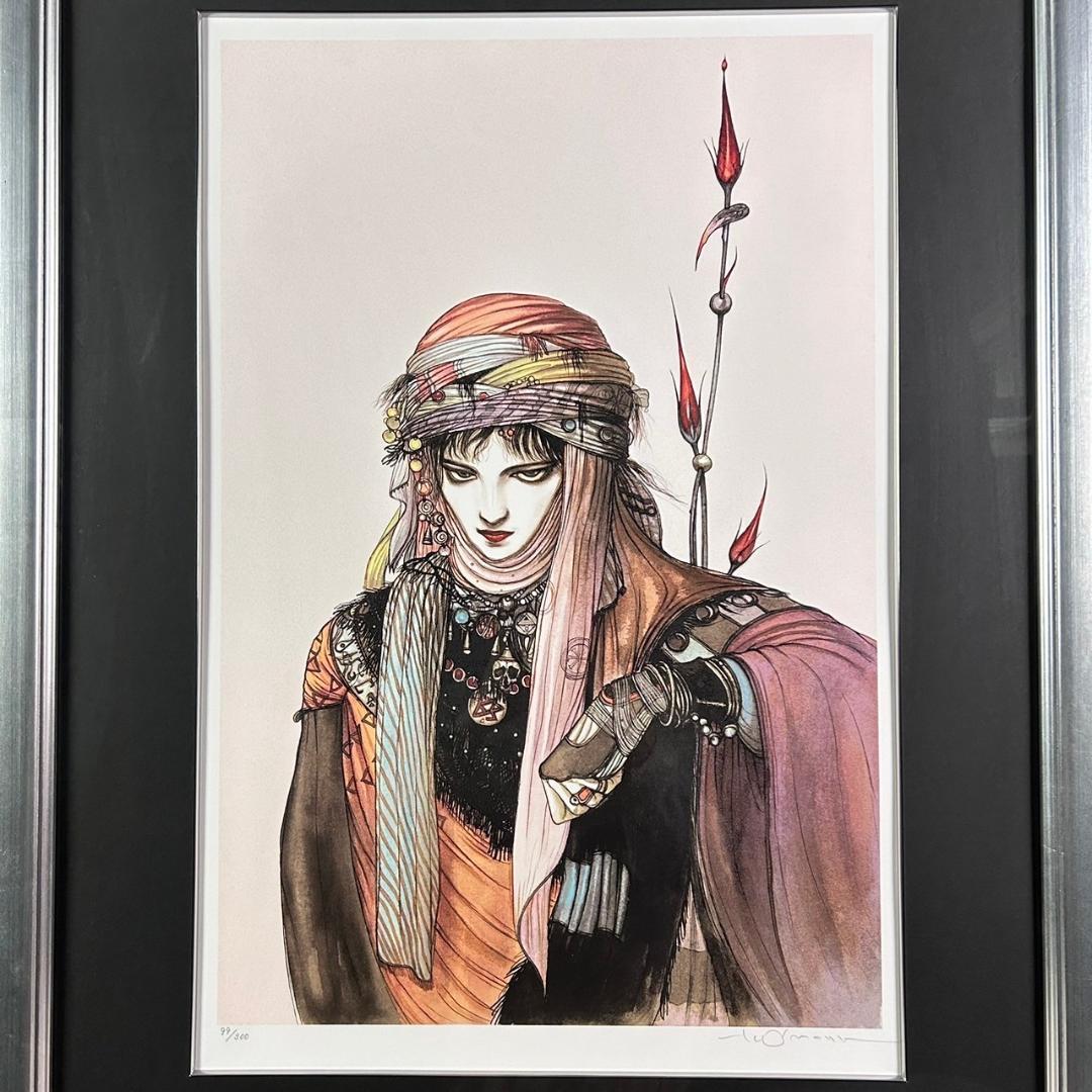 美品 天野喜孝「まなざし」リトグラフ 直筆サイン・作品保証書有