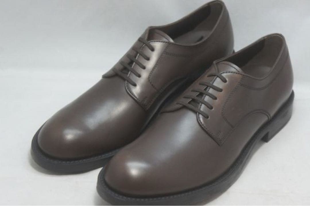 新品 伊製 TOD'S トッズ ゴンミーニ プレーントゥ 8 T.MORO 茶