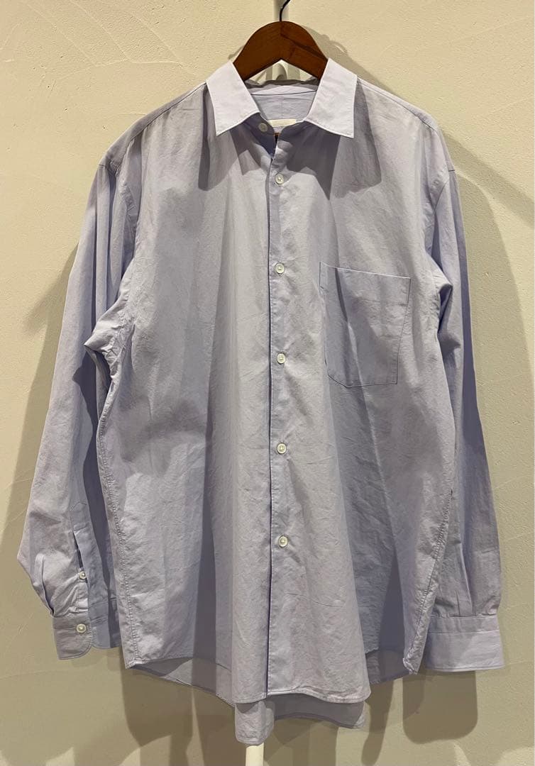 COMOLI 23SS コモリシャツ sax サックス サイズ1 新型 - メルカリ