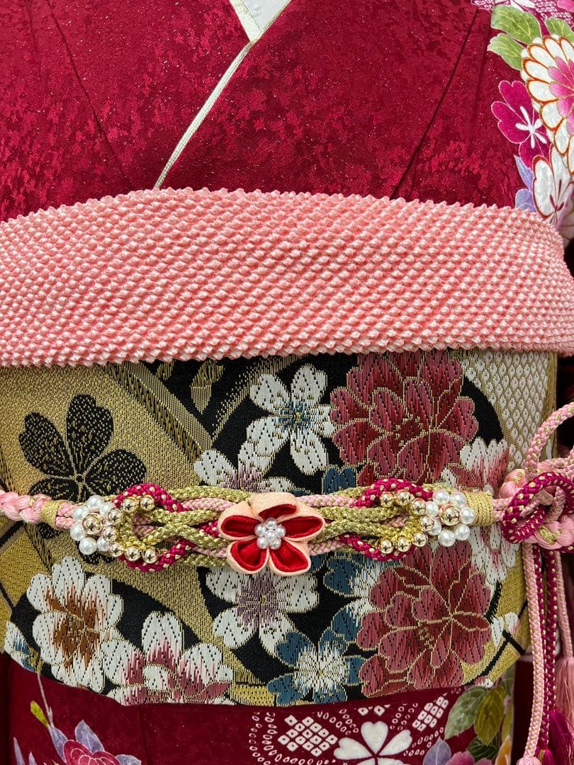 振り袖 フルセット 長襦袢 金彩加工 刺繍入り 銀通し 成人式 ブランド