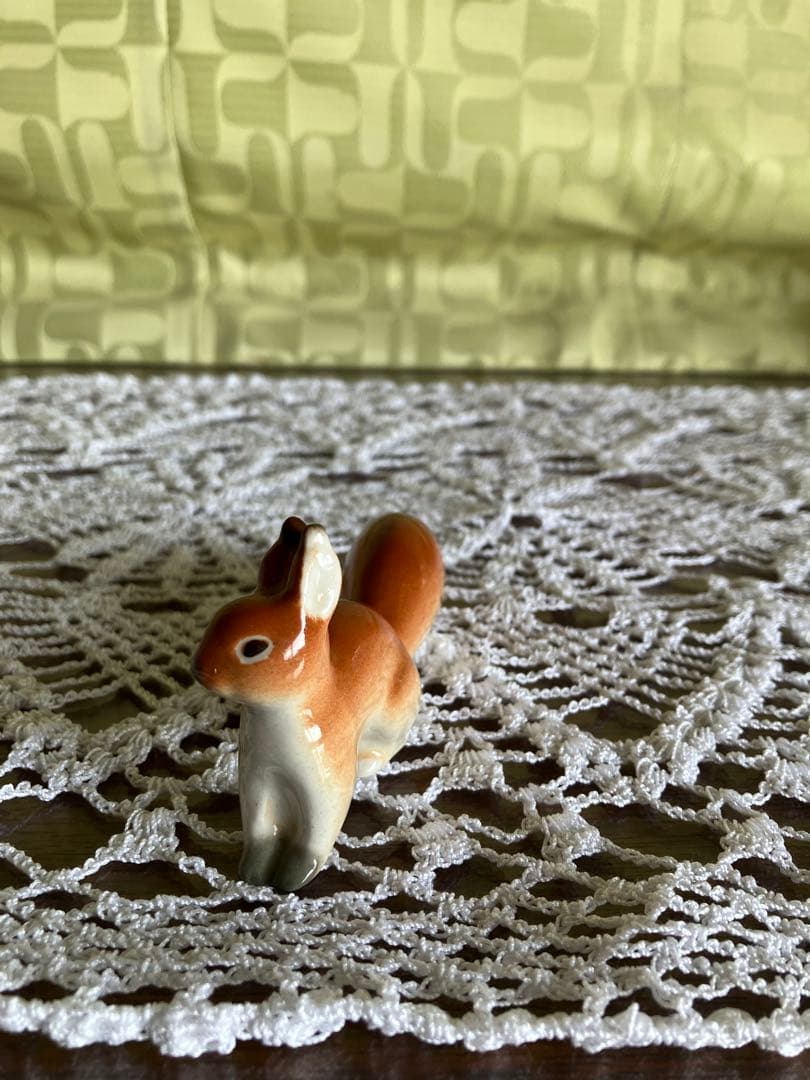 ロモノーソフ フィギュリン フィギュア リス Made in USSR