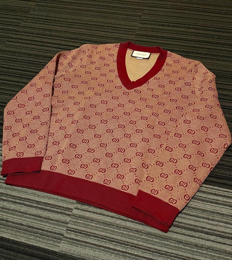 GUCCI 19ss グッチ GG柄 総柄 ニット ミケーレ期 aw GUCCI グッチ ディズニーコラボ ミッキーマウス GG柄 アルパカ混