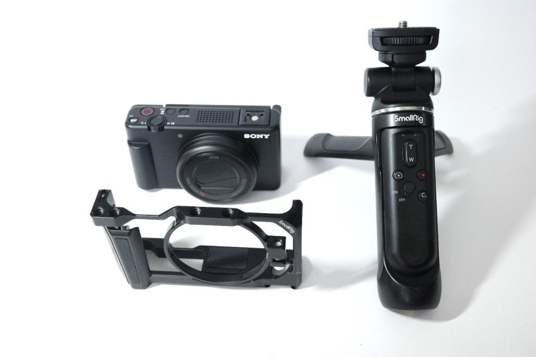 SONY ZV-1M2　smallrig製リグ＋グリップ＋予備バッテリー付き Sony ZV-1 II Cage | Protective Grip & Cold Shoe | SmallRig