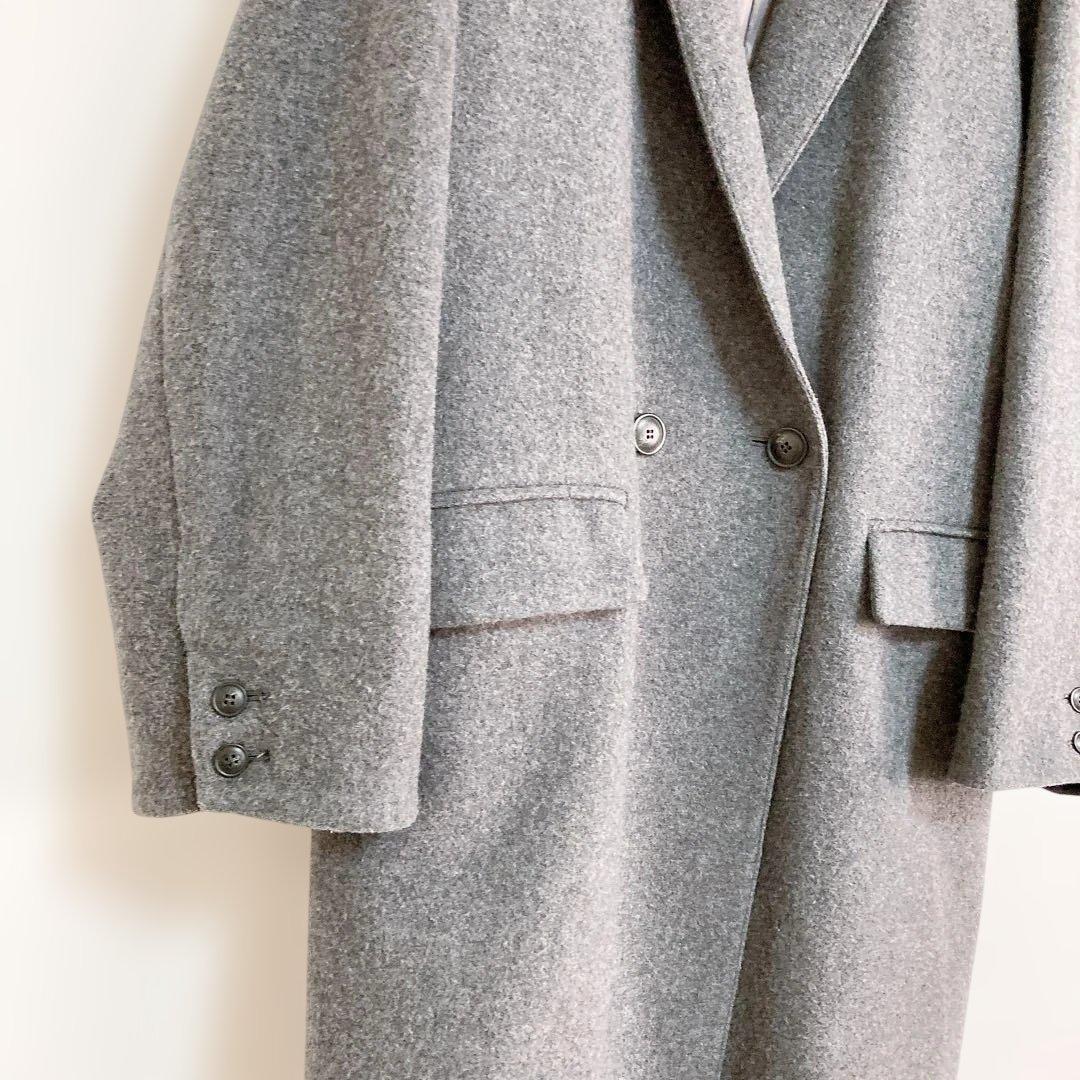 北欧暮らしの道具店 3WAYアレンジ襟のかろやかチェスターコート グレー