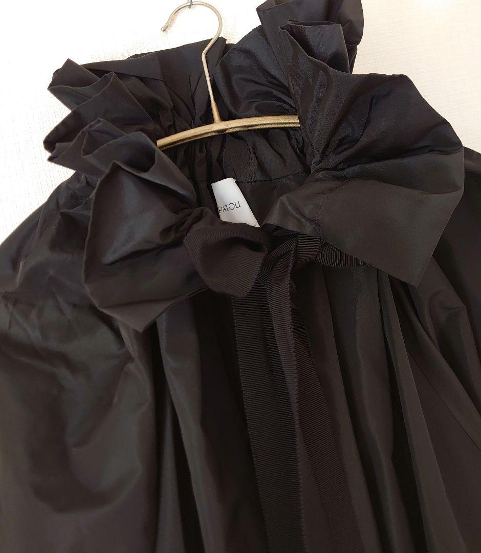 PATOU パトゥ/ドローストリングス ラッフルフリル ブラウス ギャザー