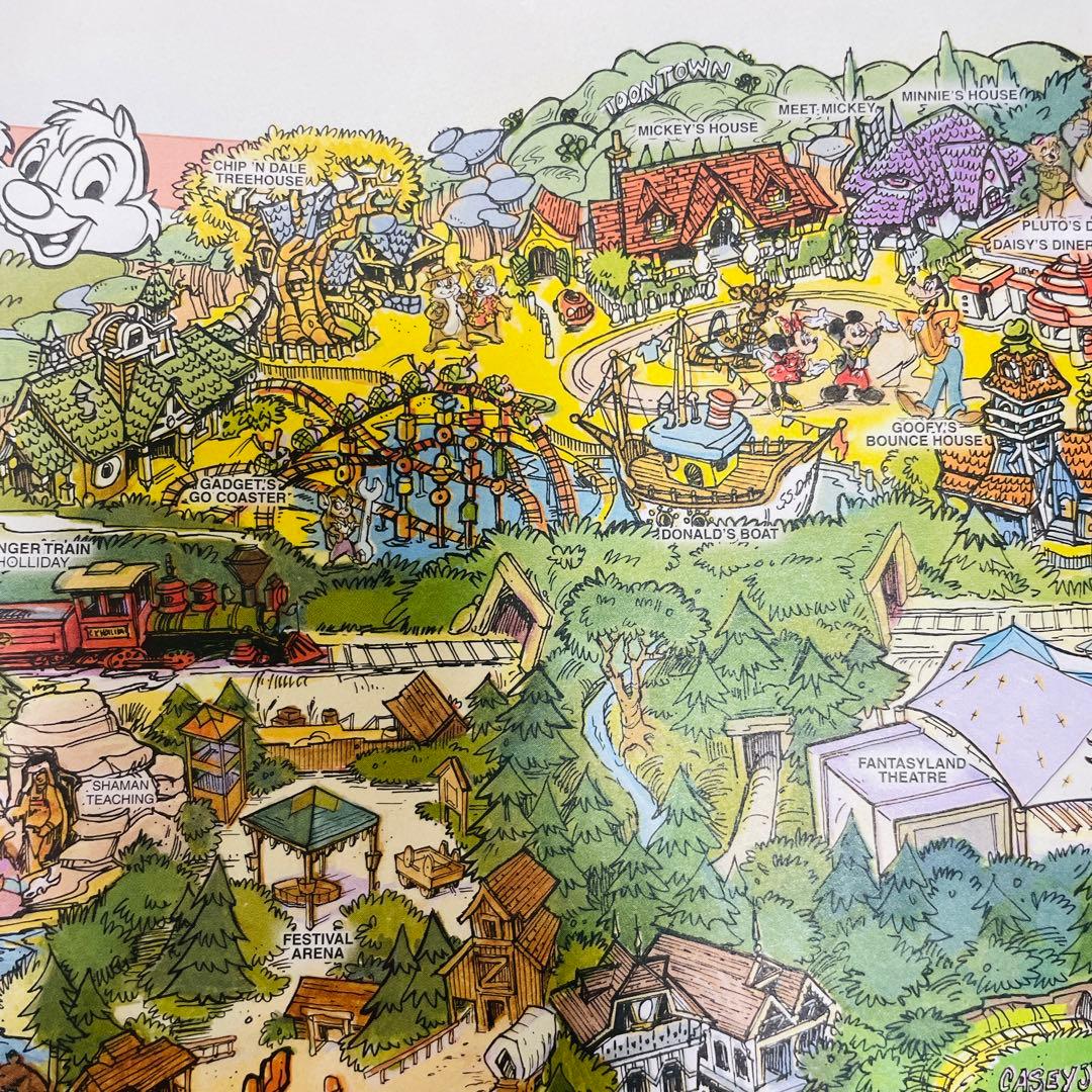 ディズニーランド【2001年版】園内マップポスター（カリフォルニア