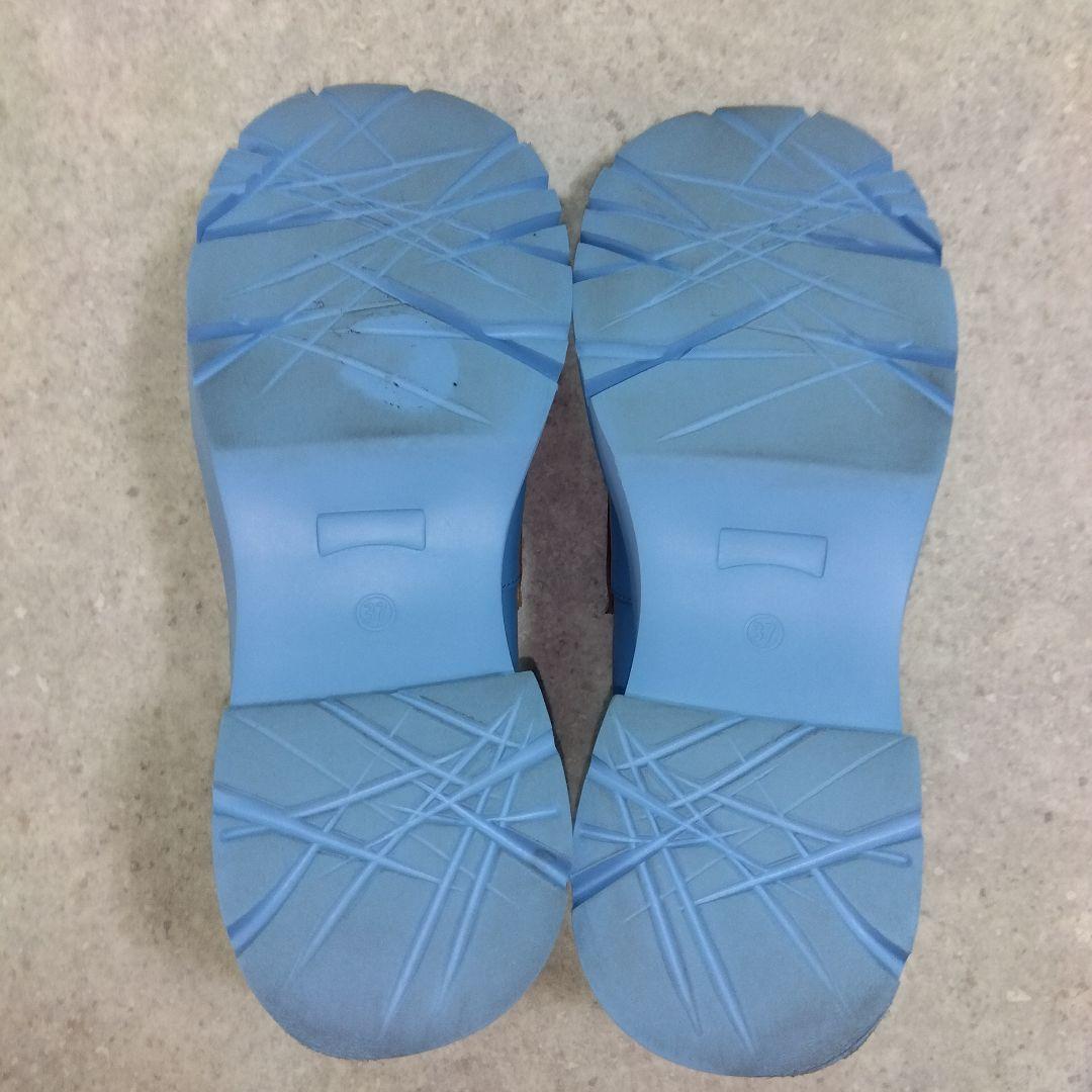 美品CAMPER カンペール 水色 厚底ローファー37 - メルカリ