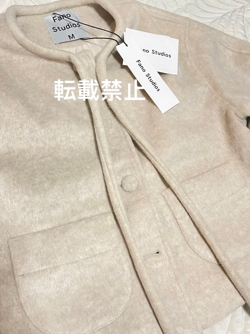 即購入❌Fano Studiosリボンタイ ショートウールコートFQ24W101 - メルカリ