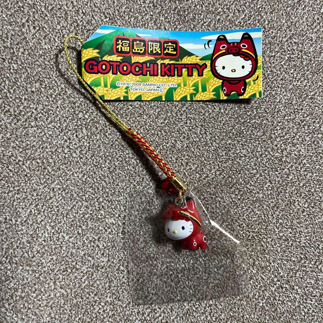 ご当地キティ 福島限定 赤べこ キティ 根付け - メルカリ