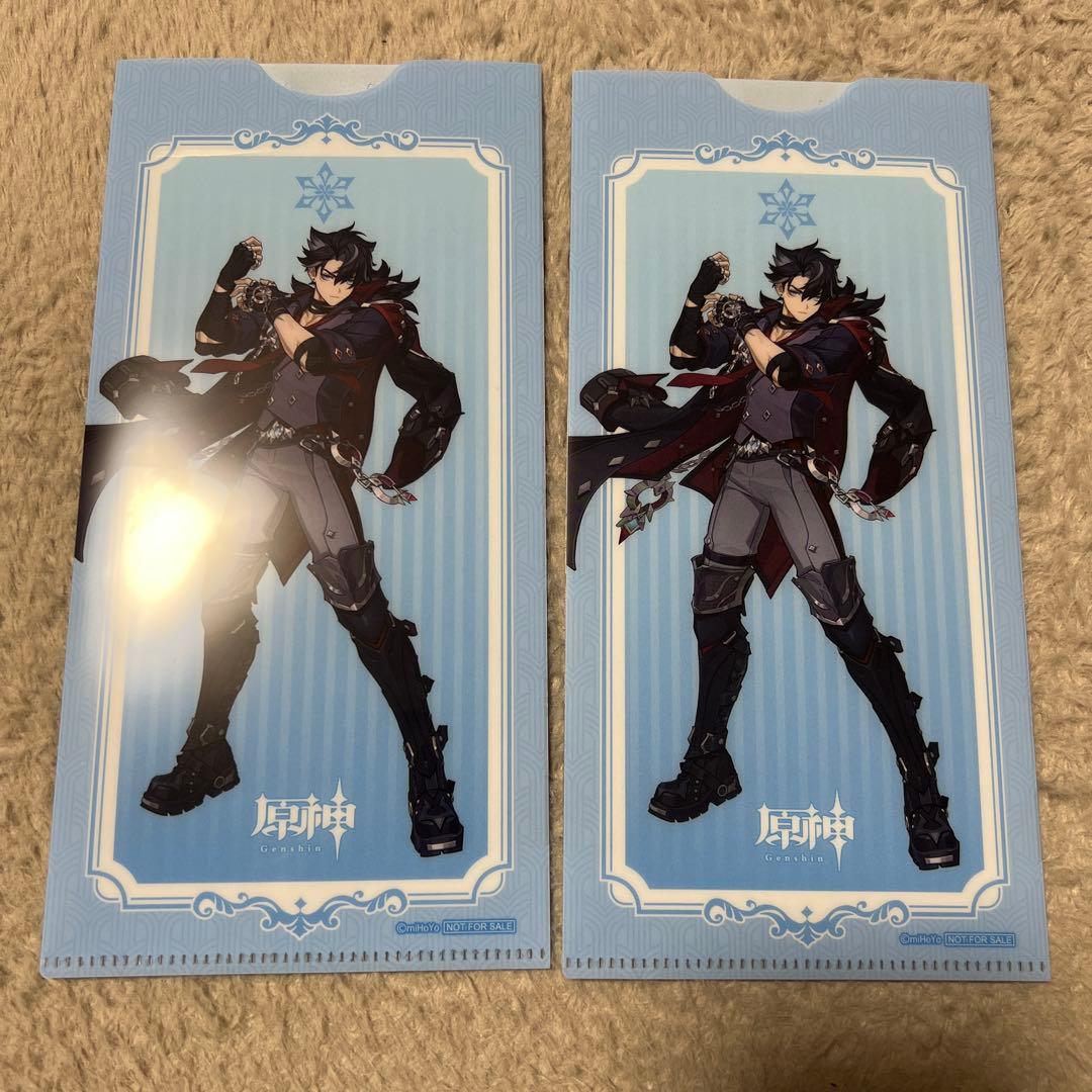 原神 チケットファイル クリアファイル リオセスリ 2枚 - メルカリ