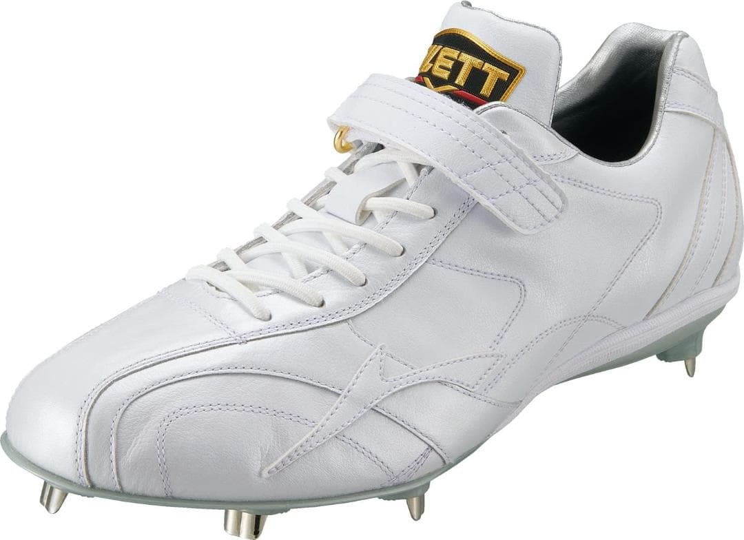 ゼット 白スパイク 源田タイプ 高校野球対応 BSR2979WH 27.0cm