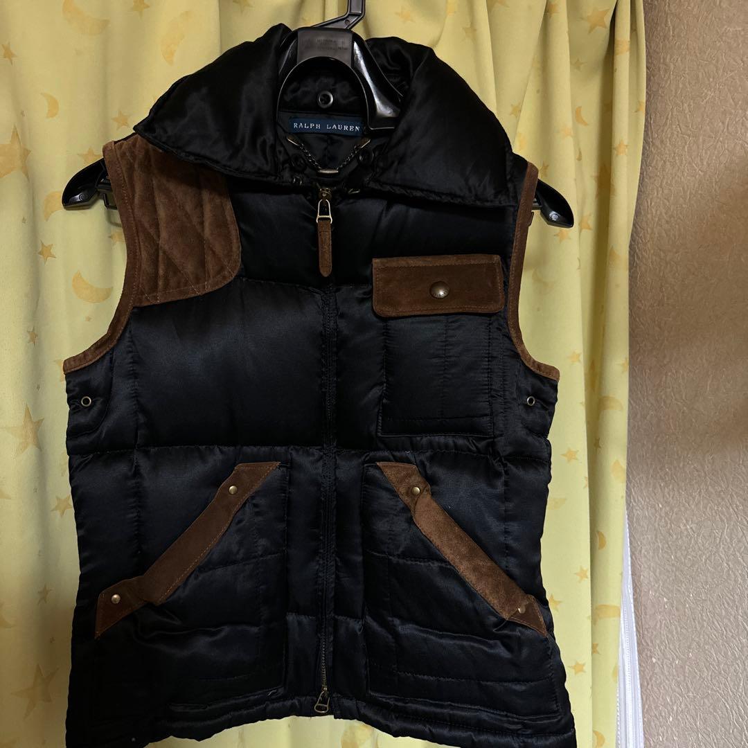 Ralph Lauren ファー付きダウンベスト S