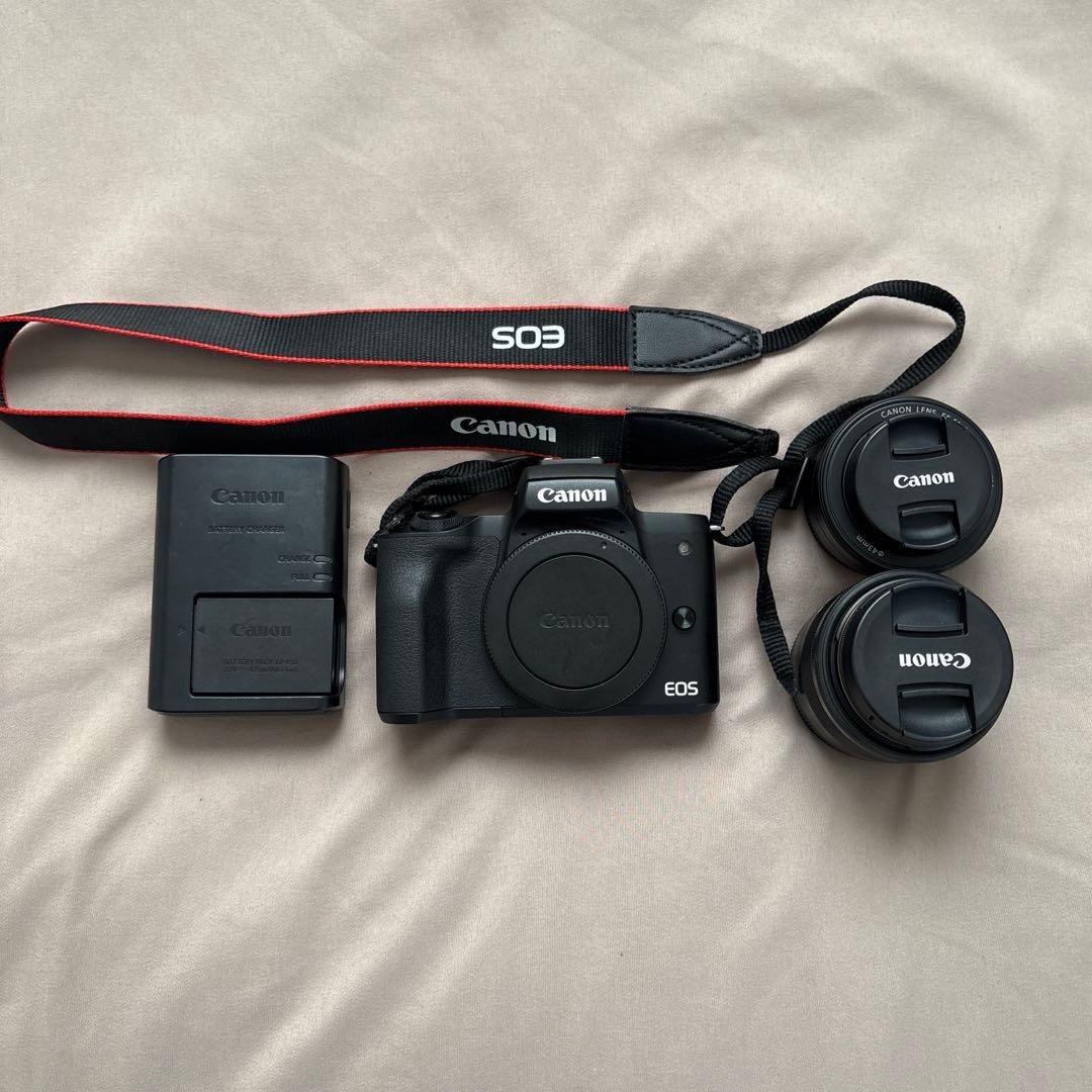 Canon ミラーレス一眼カメラ　EOS Kiss M ダブルレンズキット Amazon | Canon ミラーレス一眼カメラ EOS Kiss M ダブルレンズキット