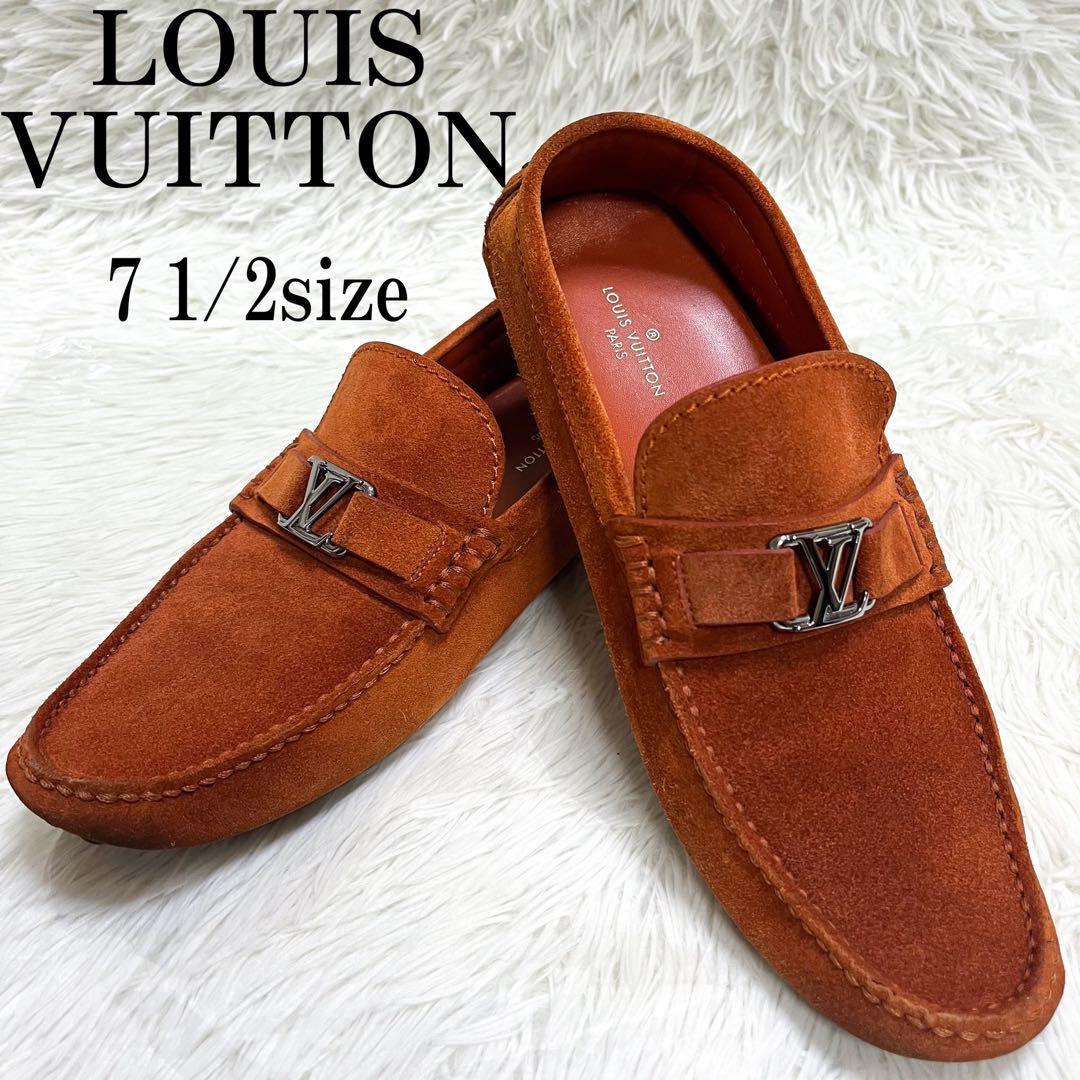 売約済！　ルイヴィトン ドライビングシューズ ホッケンハイム LV金具 スエード horita78_63447