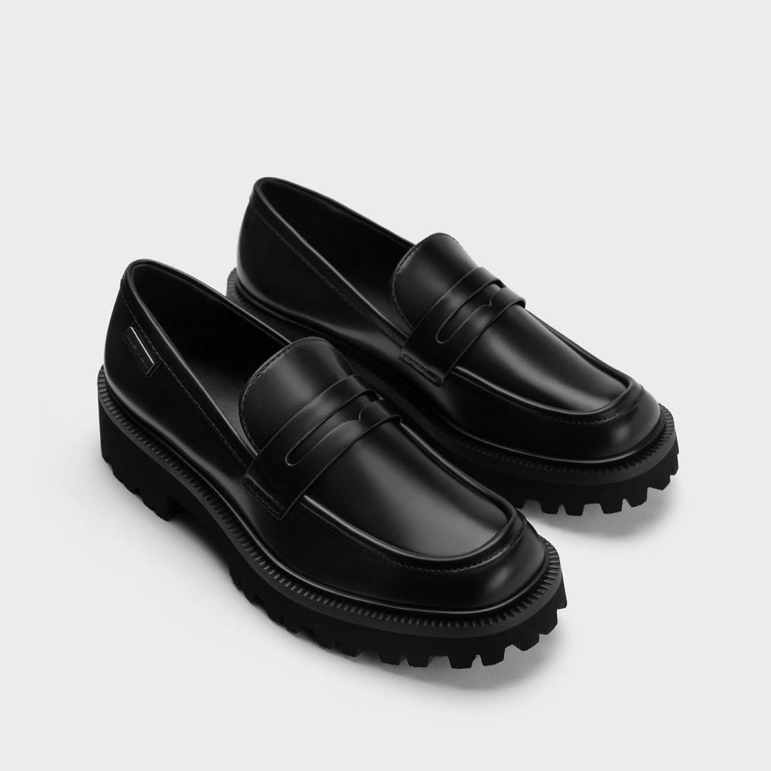 CHARLES & KEITH カバードリッジソール ローファー CHARLES ＆ KEITH（チャールズ&キース） ローファー カバードリッジ