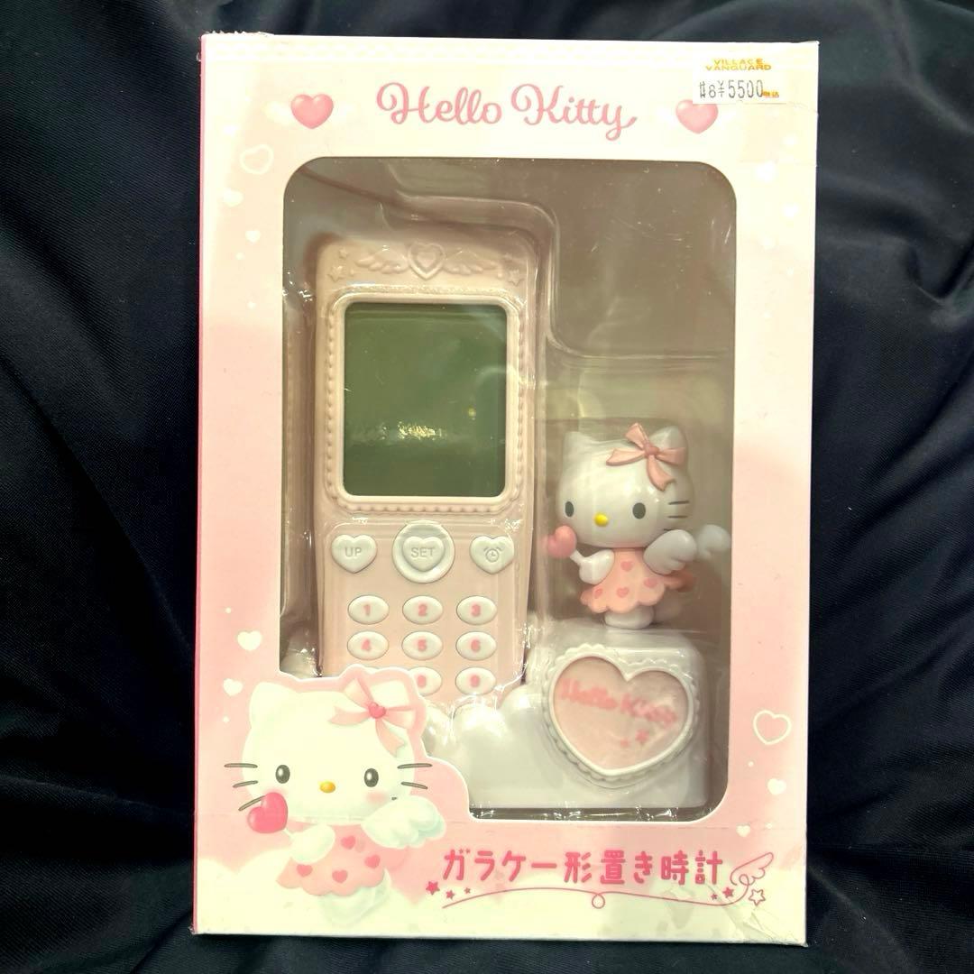 ハローキティ ガラケー形 置き時計 サンリオ 平成ギャル 平成女児