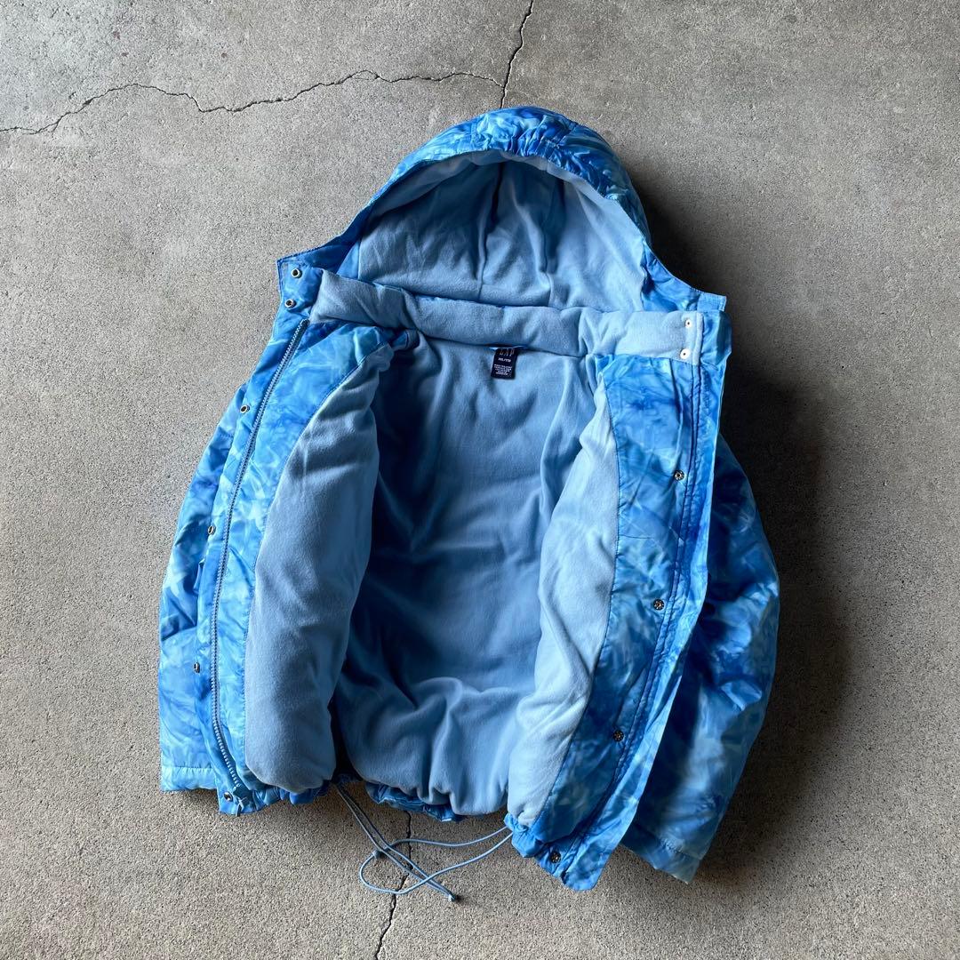 00s old gap down parka 水色 短丈 archive - メルカリ