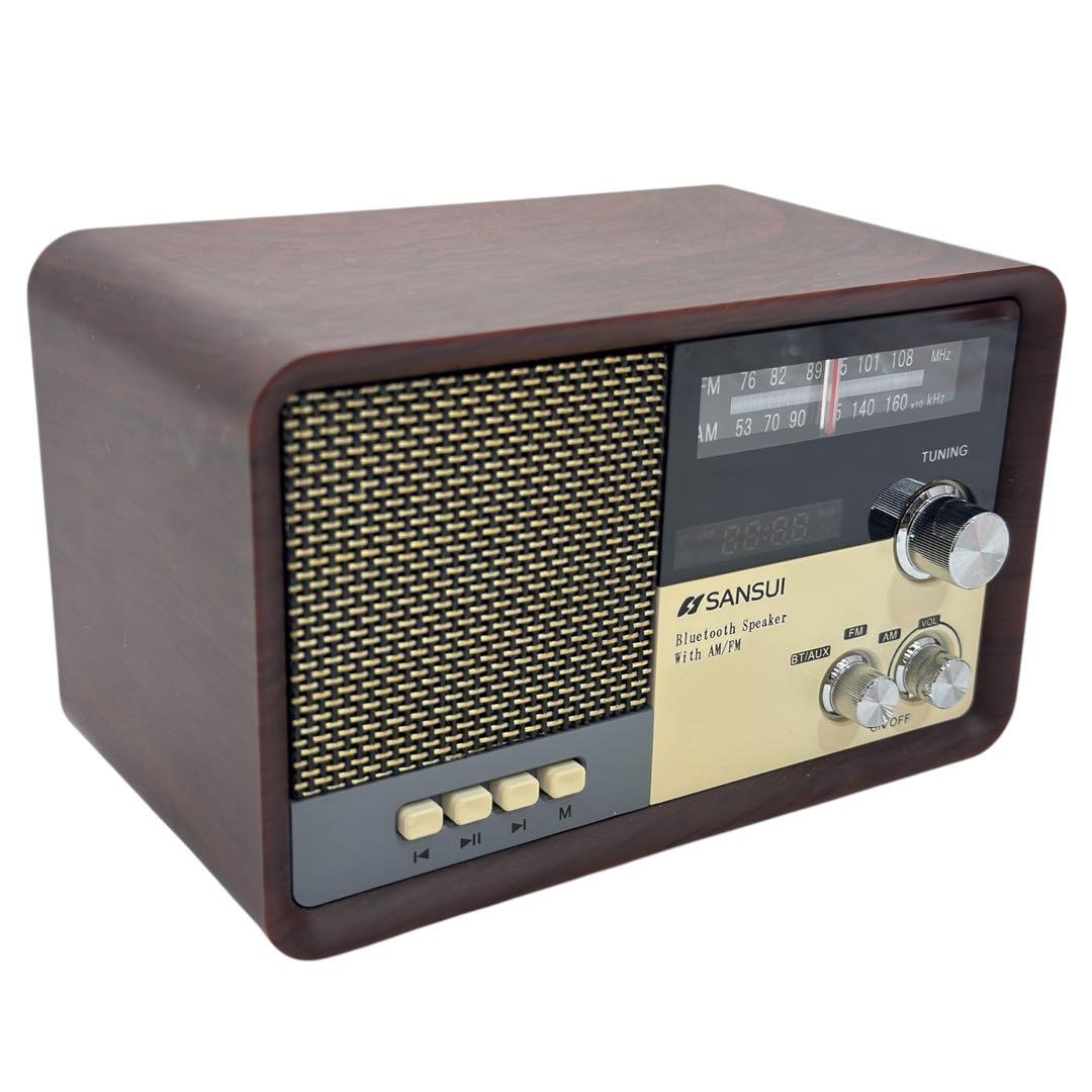 サンスイ Bluetooth対応 AM/FM ラジオ MSR-1（WD） - メルカリ