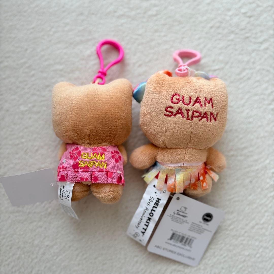 ハワイ限定 50周年日焼けキティ と グアム限定 日焼けウクレレキティ