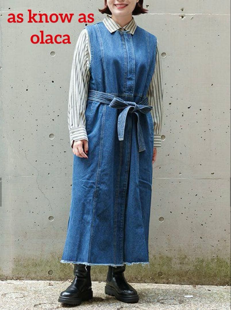 アズノウアズ オオラカ デニムでロングOP - メルカリ